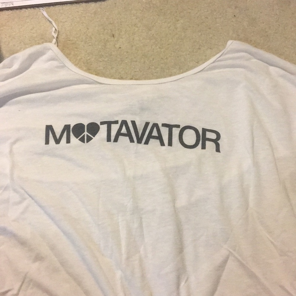 White t shirt. Used.
